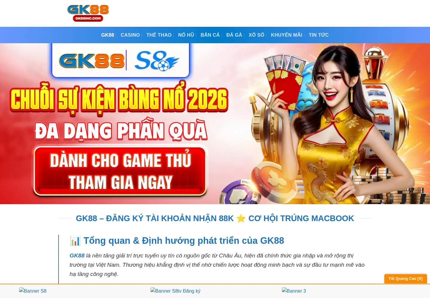 Screenshot of gk88inc.com