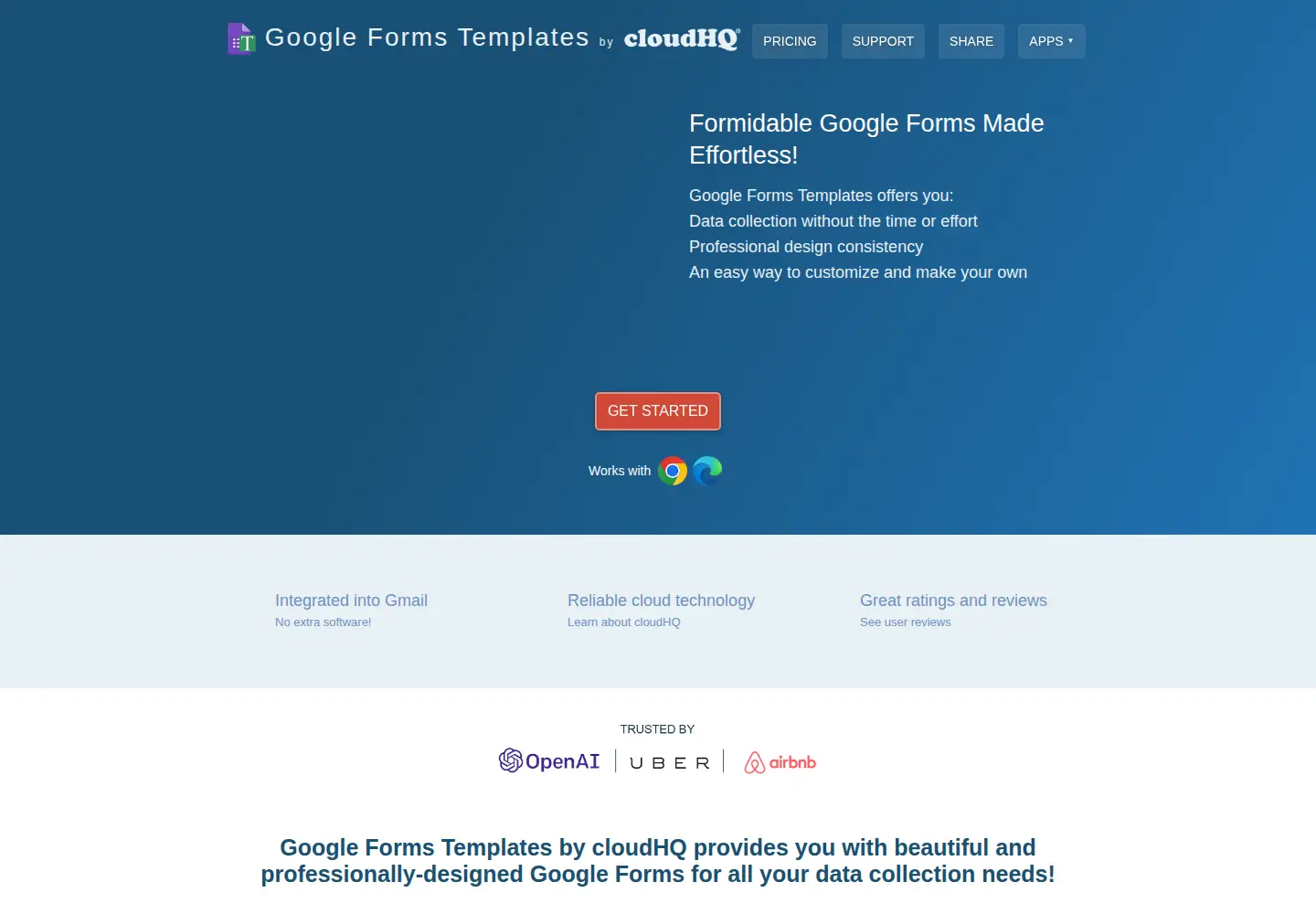 Screenshot of google-forms-templates.com