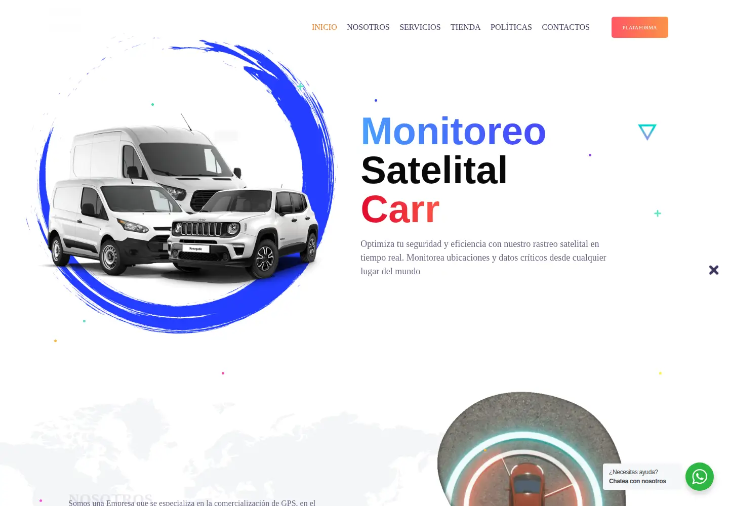 Screenshot of gpsglobalcolombia.com