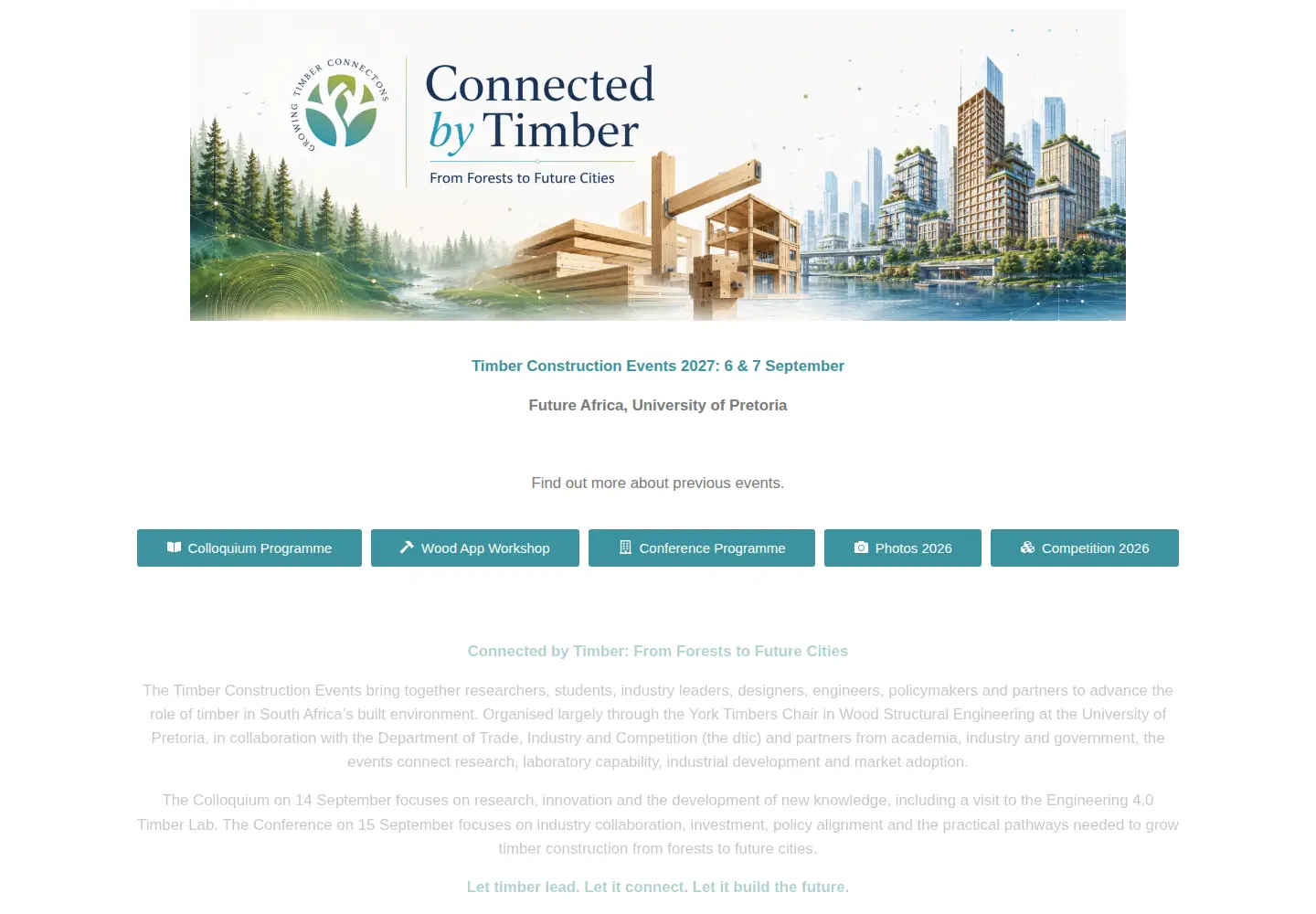 Captured homepage of growingtimberconnections.com in the current scan