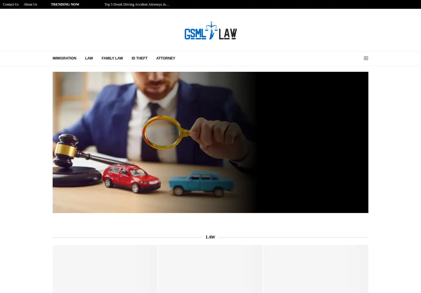 Screenshot of gsmllaw.com
