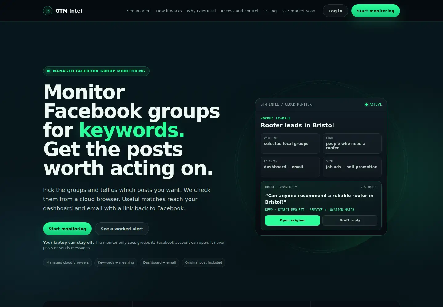 Screenshot of gtmintel.com