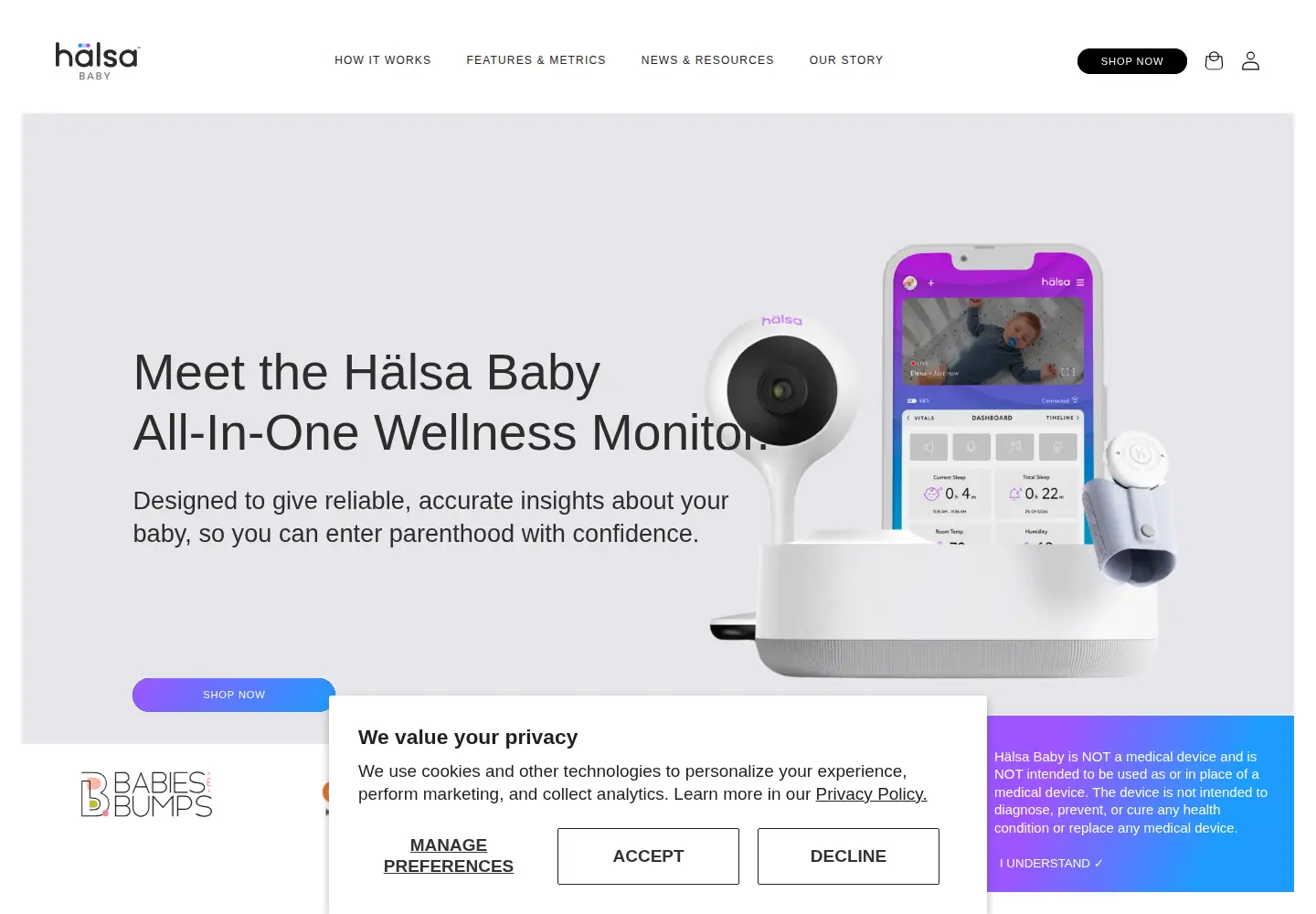 Screenshot of halsababy.com
