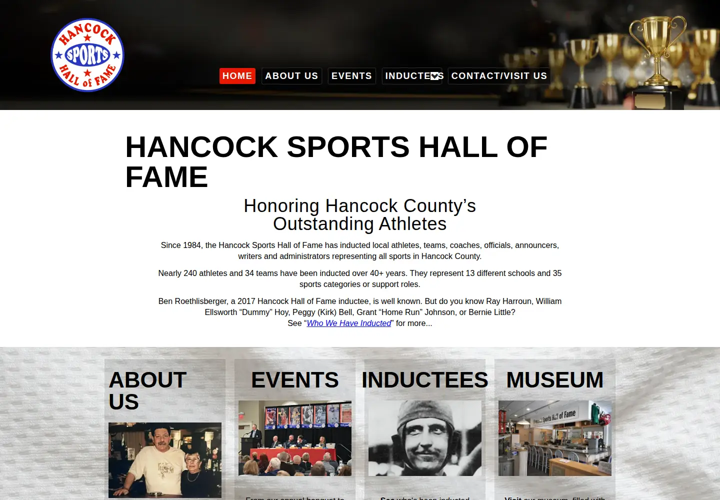 Screenshot of hancockhof.com