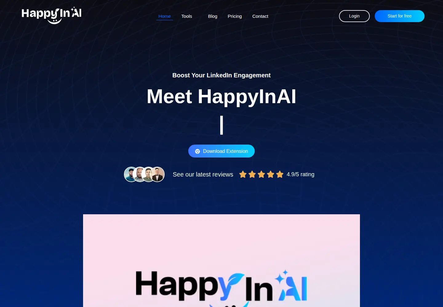 Captured homepage of happyinai.com in the current scan