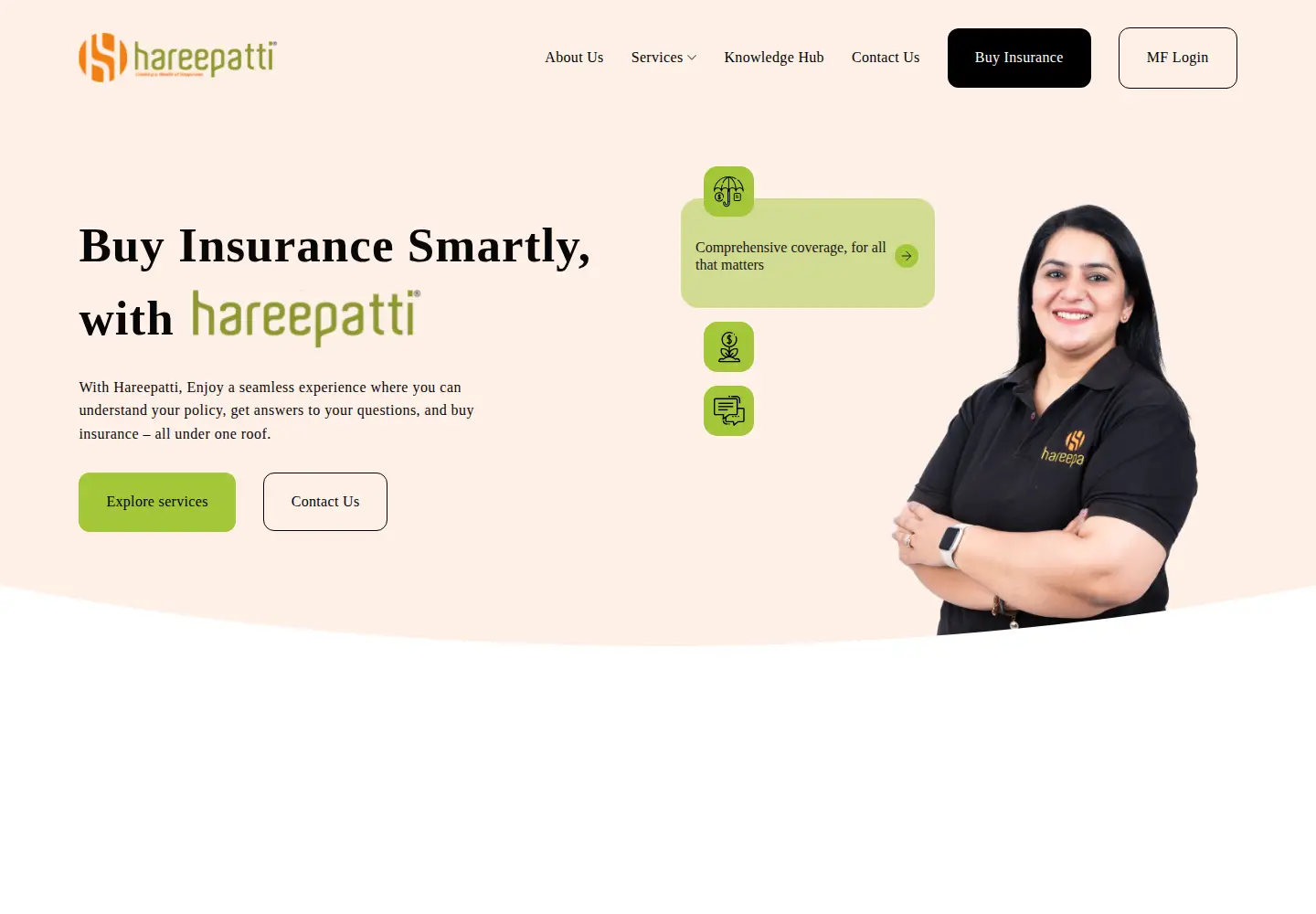 Captured homepage of hareepatti.com in the current scan