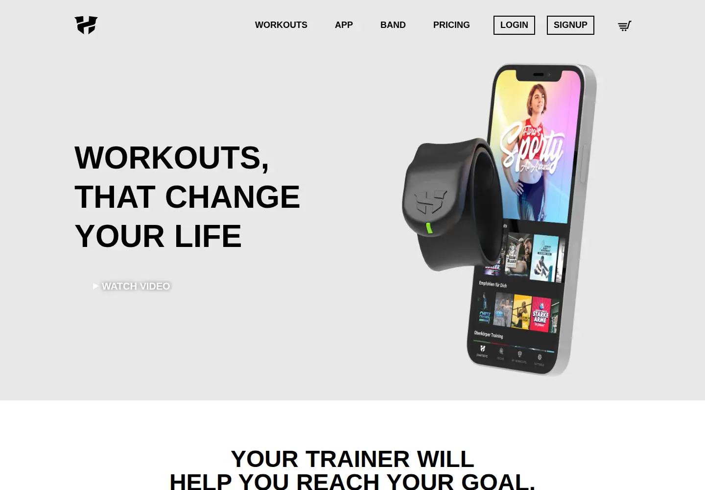 Captured homepage of hero-workout.com in the current scan