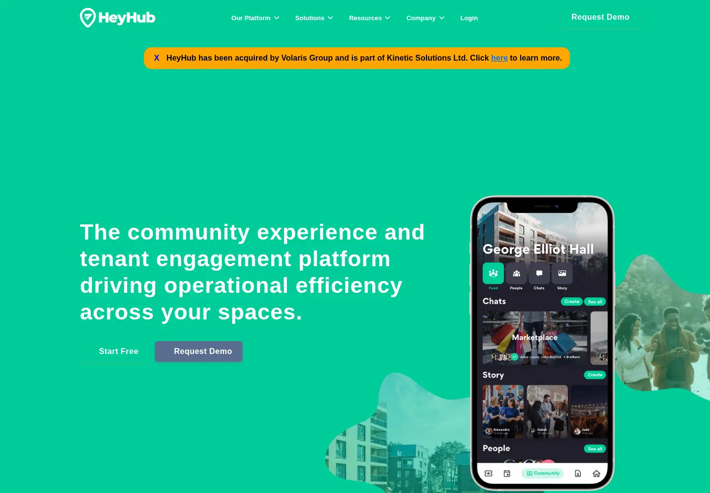 Screenshot of heyhub.com
