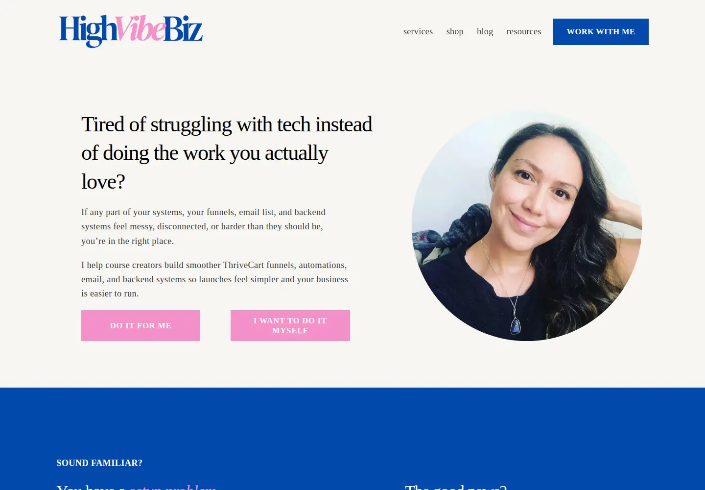 Screenshot of highvibebiz.com