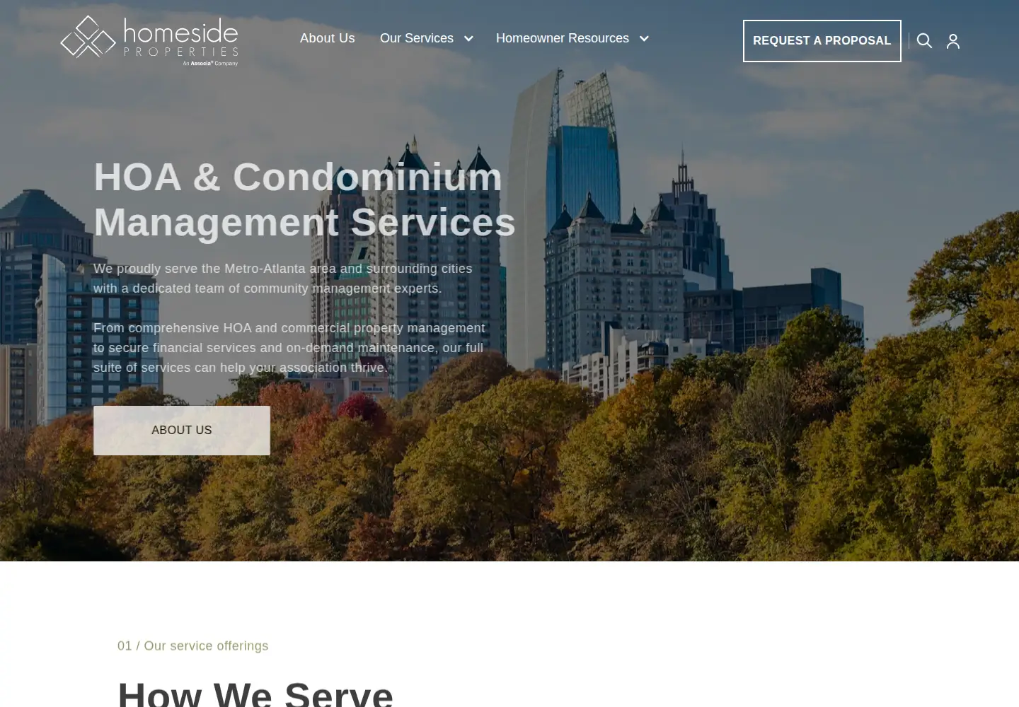 Screenshot of homesideproperties.com