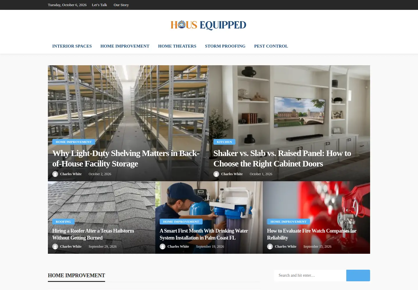 Screenshot of housequipped.com