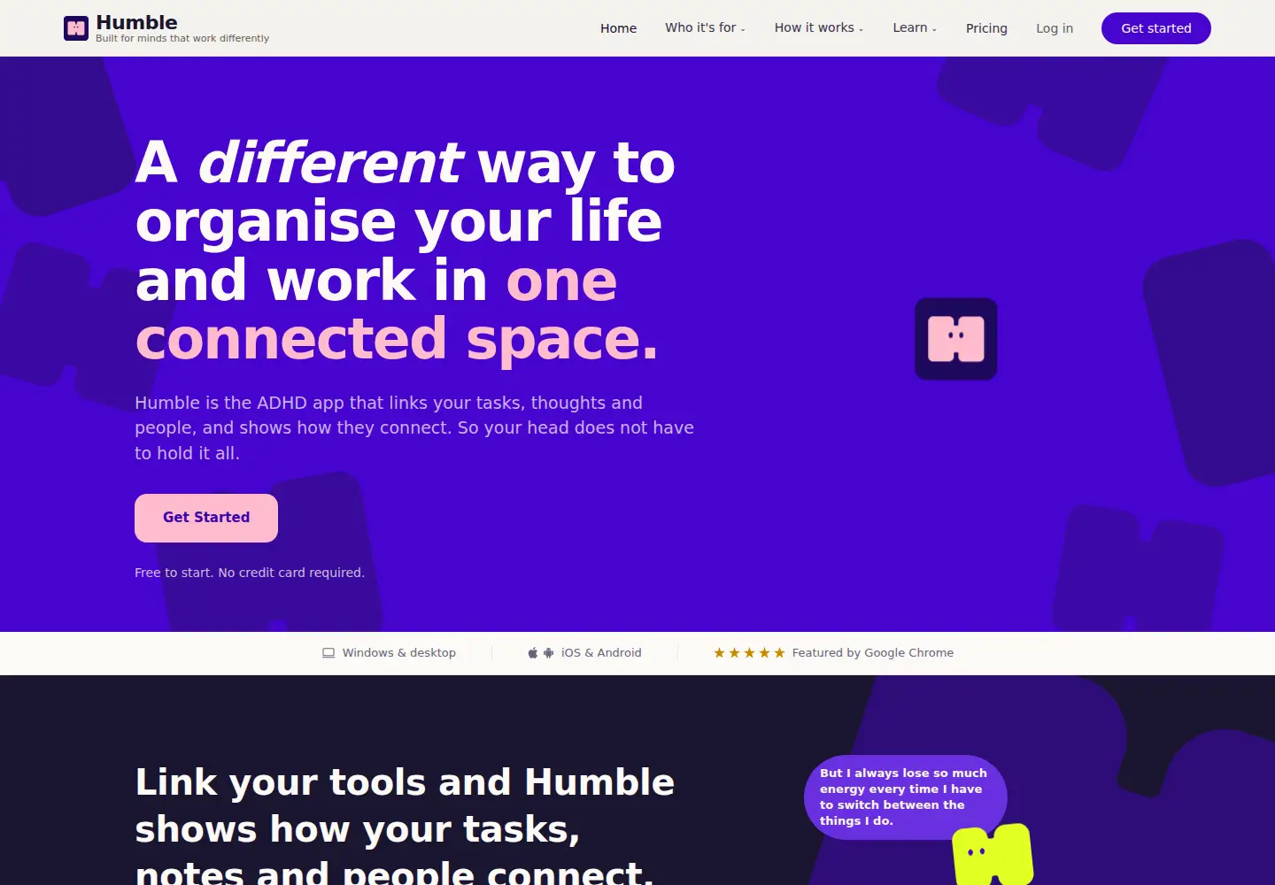 Screenshot of humbleai.com