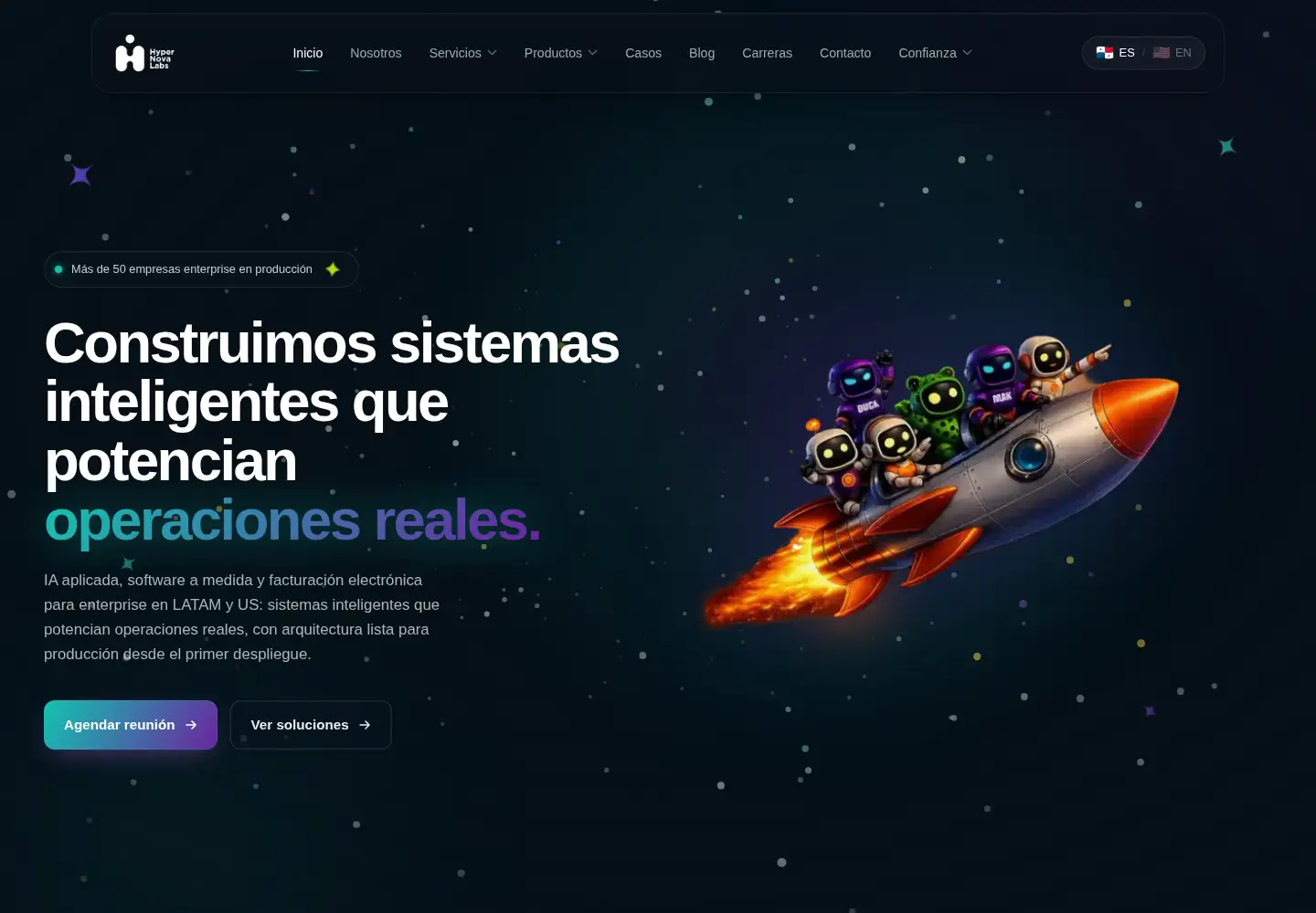 Screenshot of hypernovalabs.com