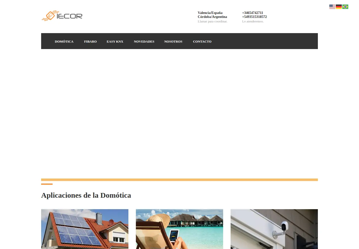 Screenshot of iecor.com