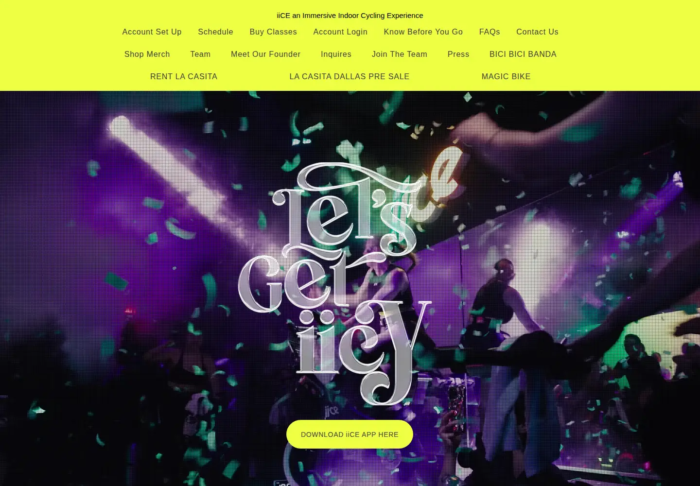 Captured homepage of iicefitness.com in the current scan