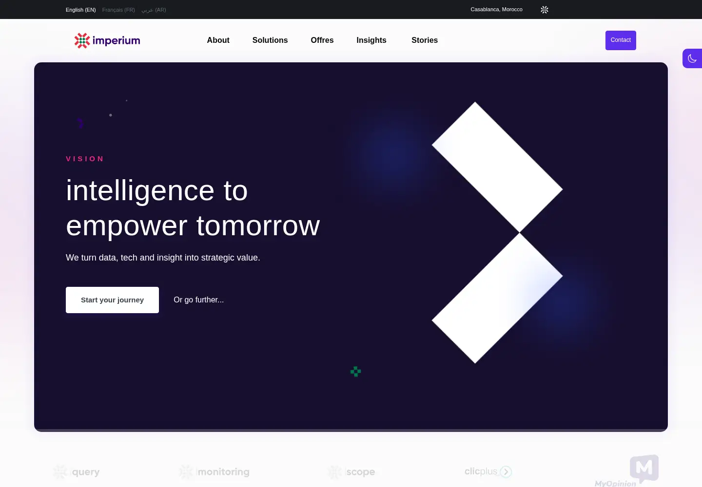 Captured homepage of imperium-media.com in the current scan