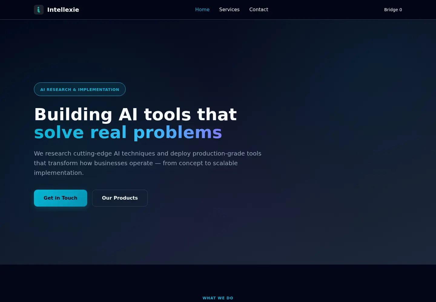 Screenshot of intellexie.com