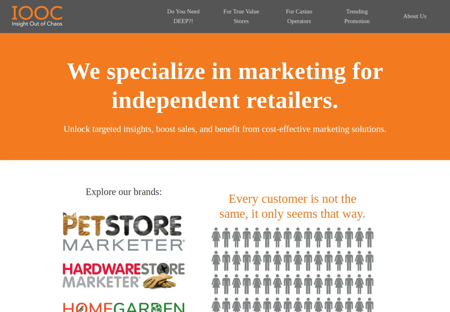 Captured homepage of iooc.com in the current scan