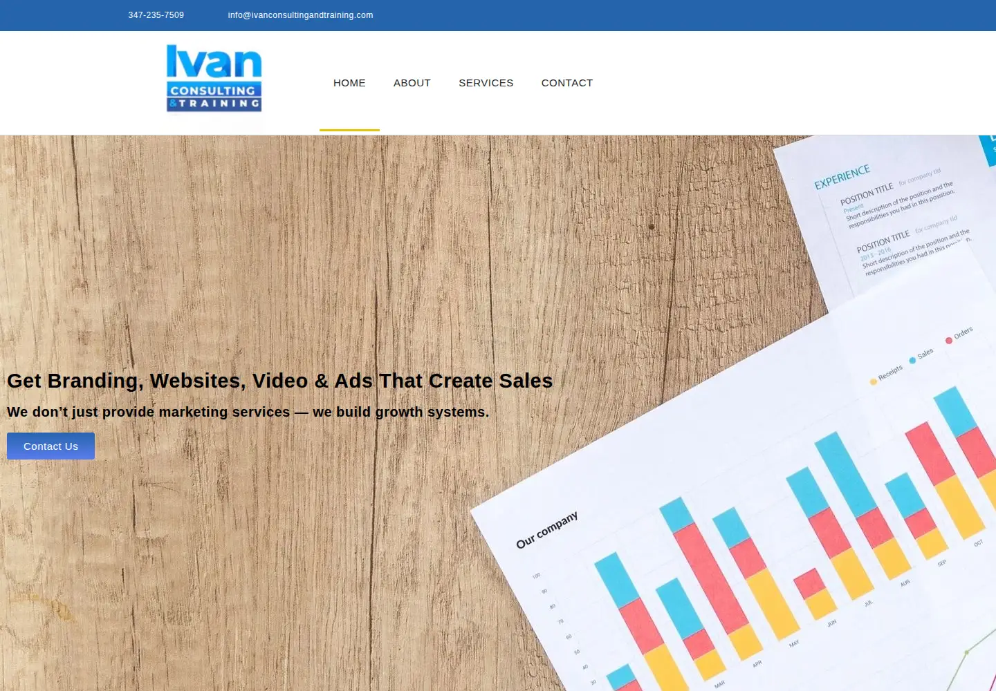 Screenshot of ivanconsultingandtraining.com