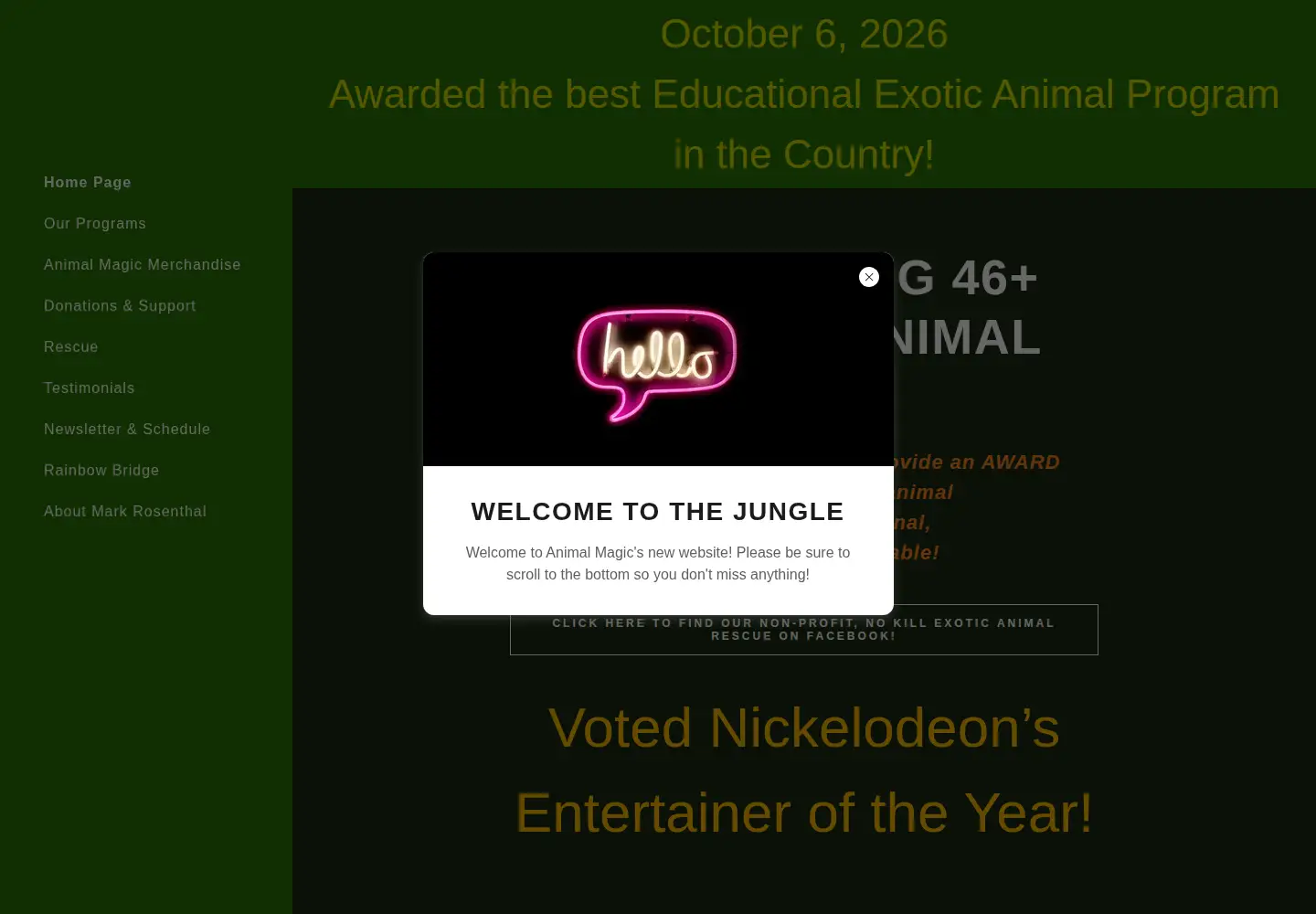 Screenshot of iwantanimalmagic.com