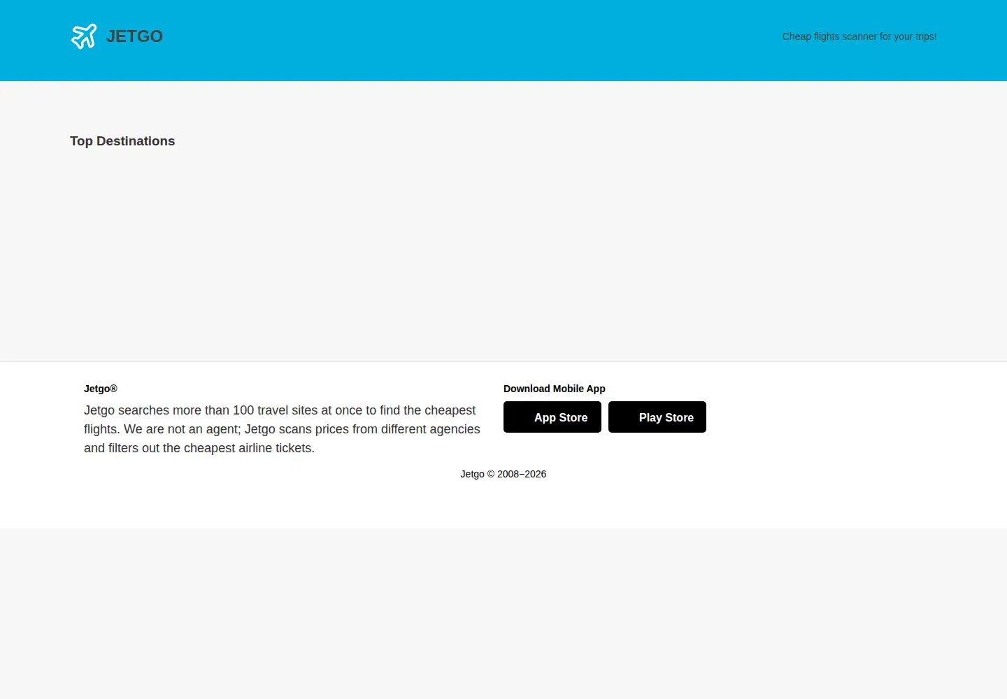 Screenshot of jetgoapp.com