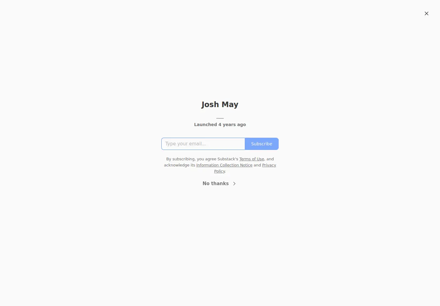 Screenshot of jmmay.com