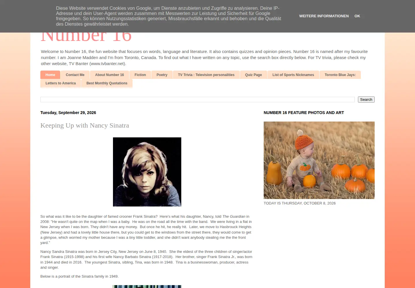 Screenshot of joanne16.com