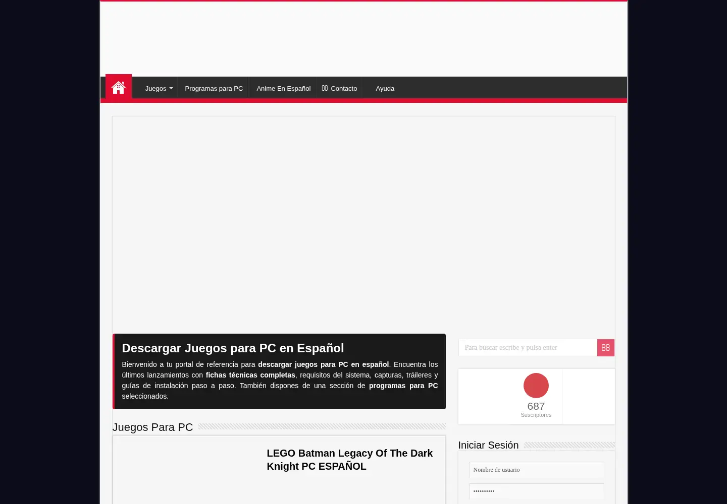 Screenshot of juegosparawindows.com