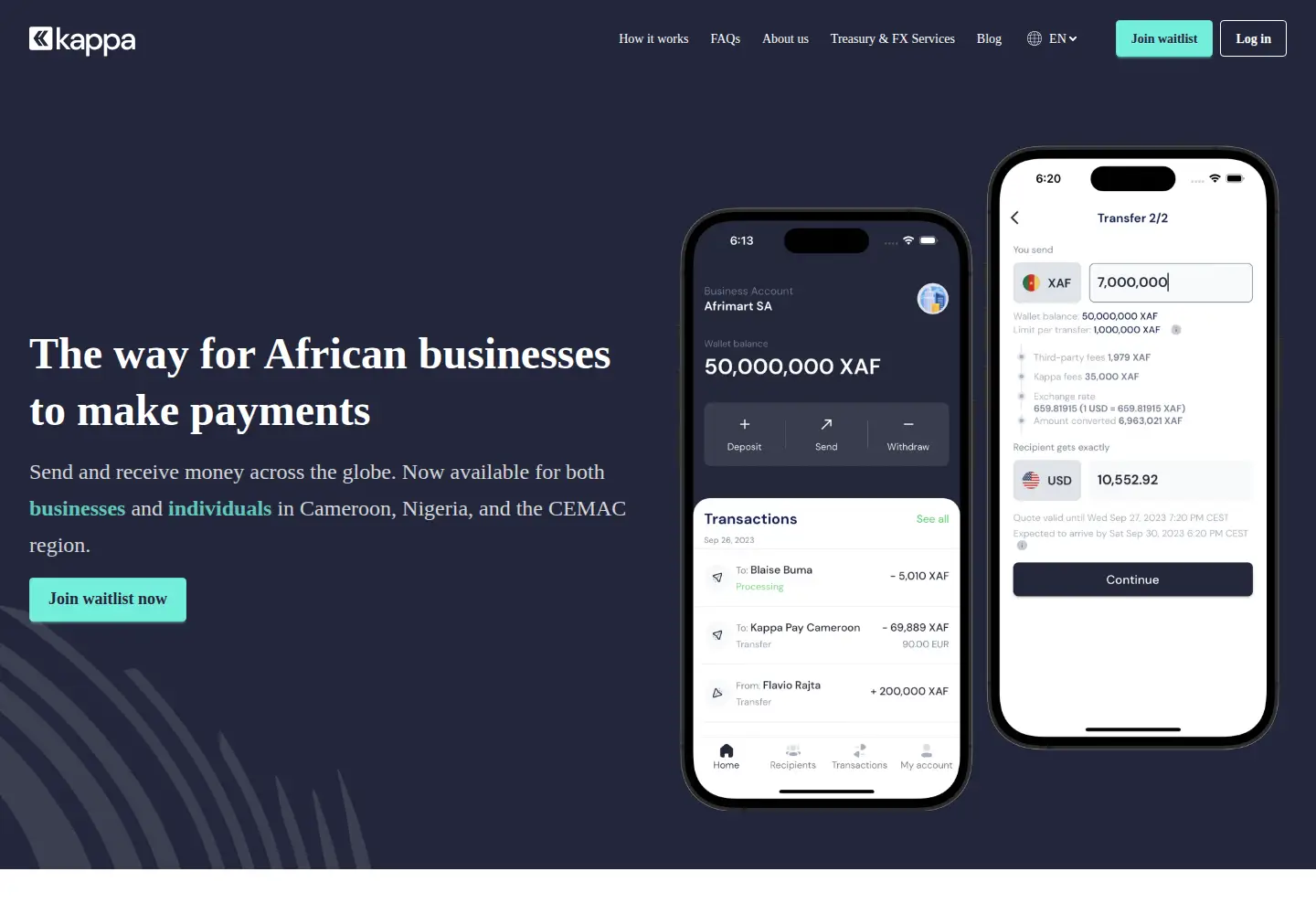 Screenshot of kappapay.com