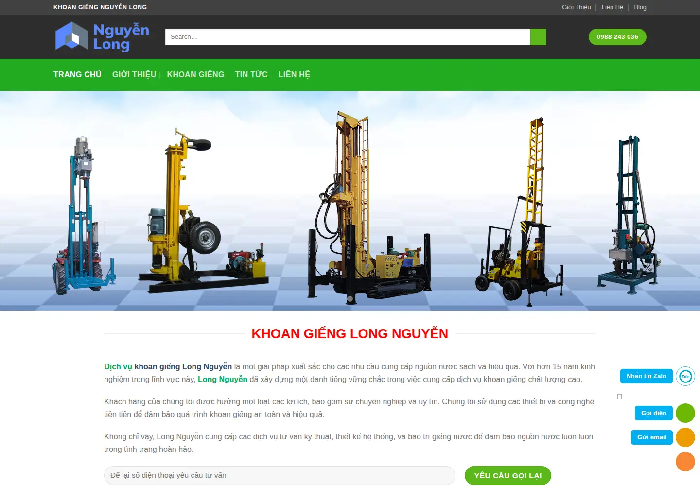 Captured homepage of khoangienglongnguyen.com in the current scan