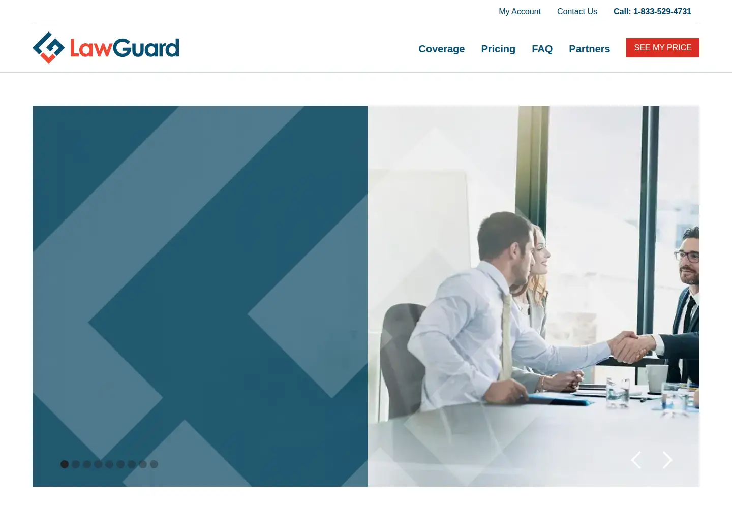 Screenshot of lawguard.com