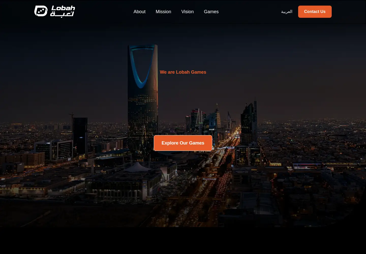 Captured homepage of lobah.com in the current scan