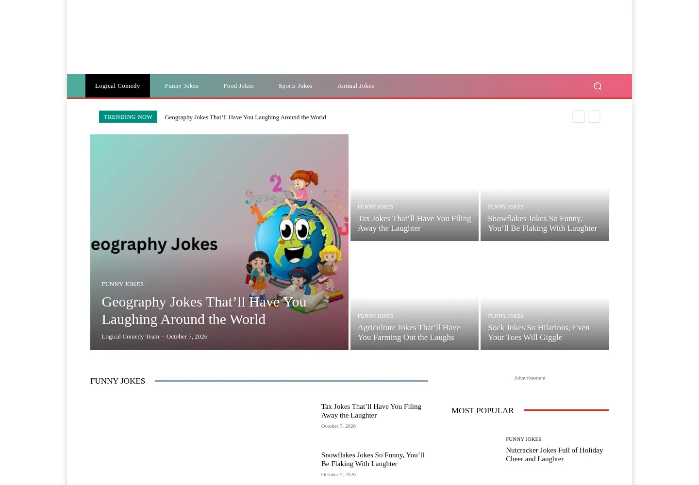 Screenshot of logicalcomedy.com
