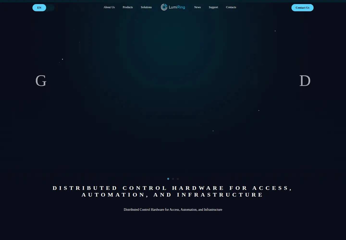 Captured homepage of lumiring.com in the current scan