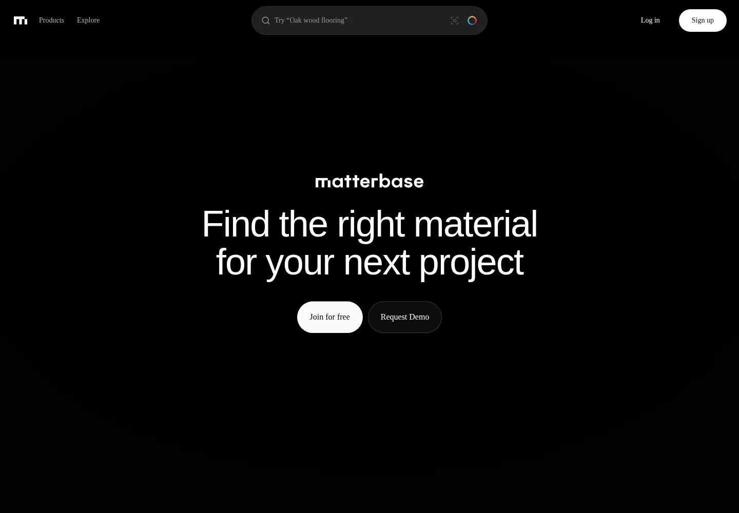 Screenshot of matterbase.com