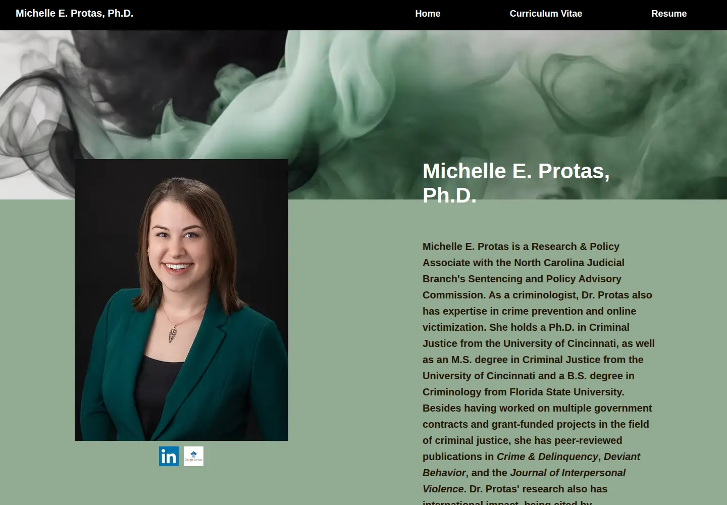 Screenshot of michelleprotas.com