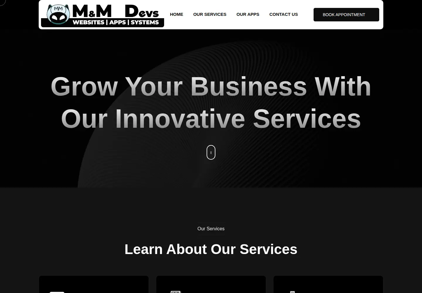 Captured homepage of mmwirelesstech.com in the current scan
