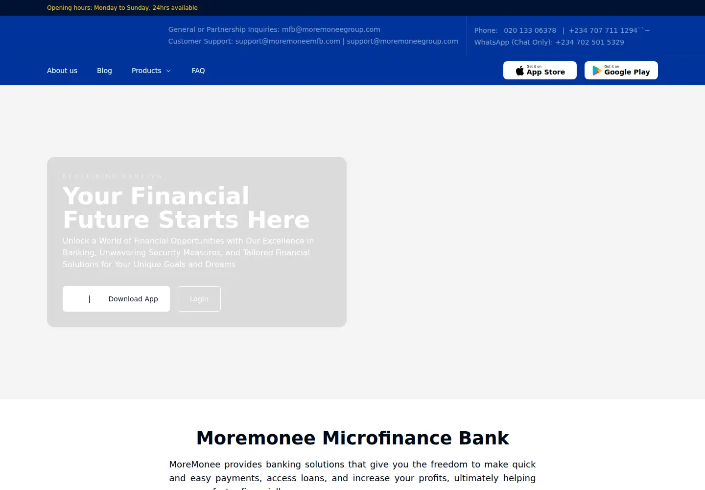 Screenshot of moremoneemfb.com