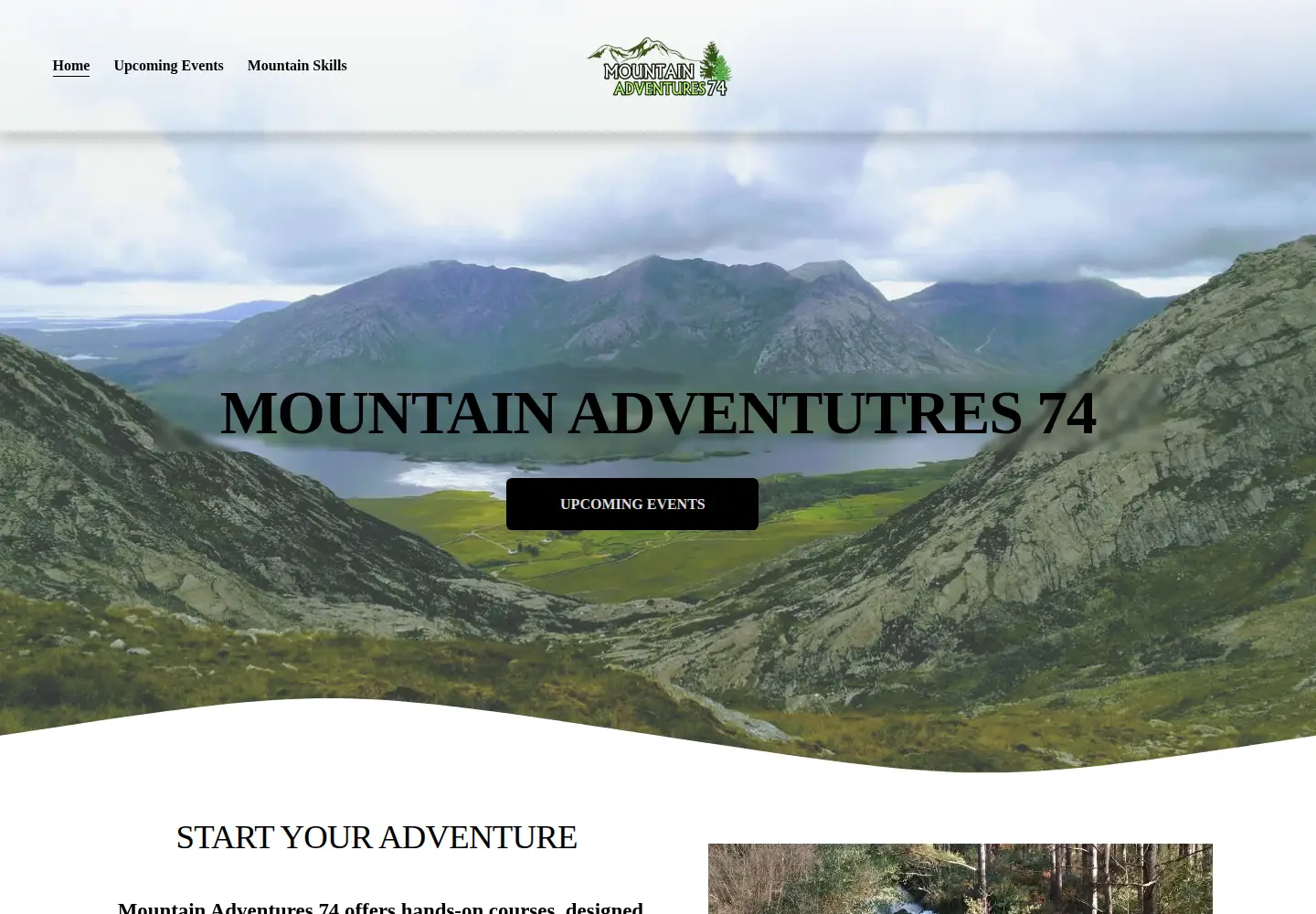 Screenshot of mountainadventures74.com