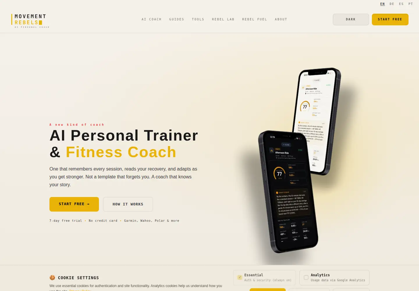 Screenshot of movementrebels.com