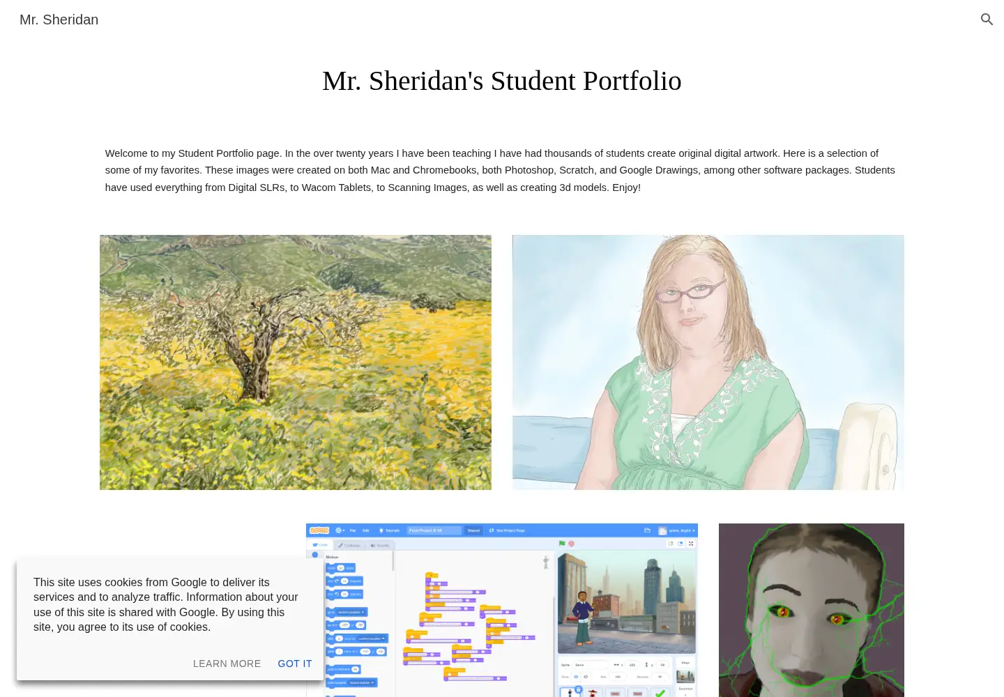 Screenshot of mrsheridan.com