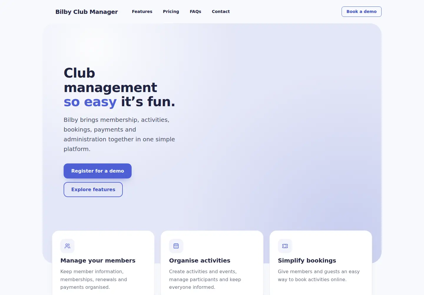 Screenshot of mybilby.com