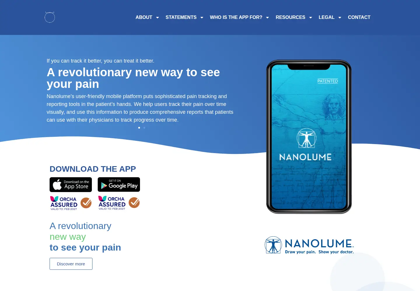 Screenshot of nanolume.com