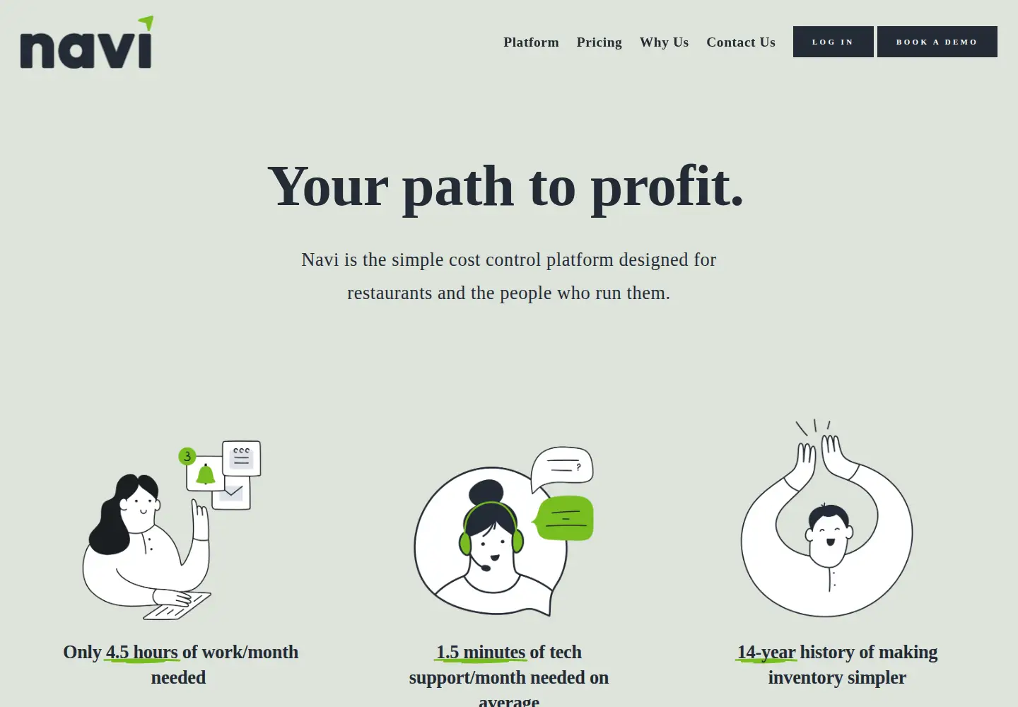 Captured homepage of navicostcontrol.com in the current scan