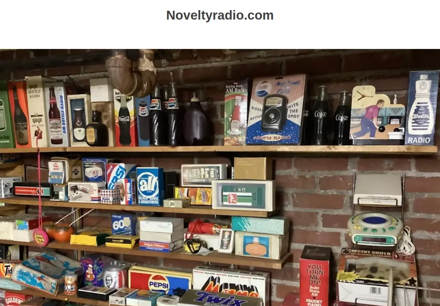 Captured homepage of noveltyradio.com in the current scan