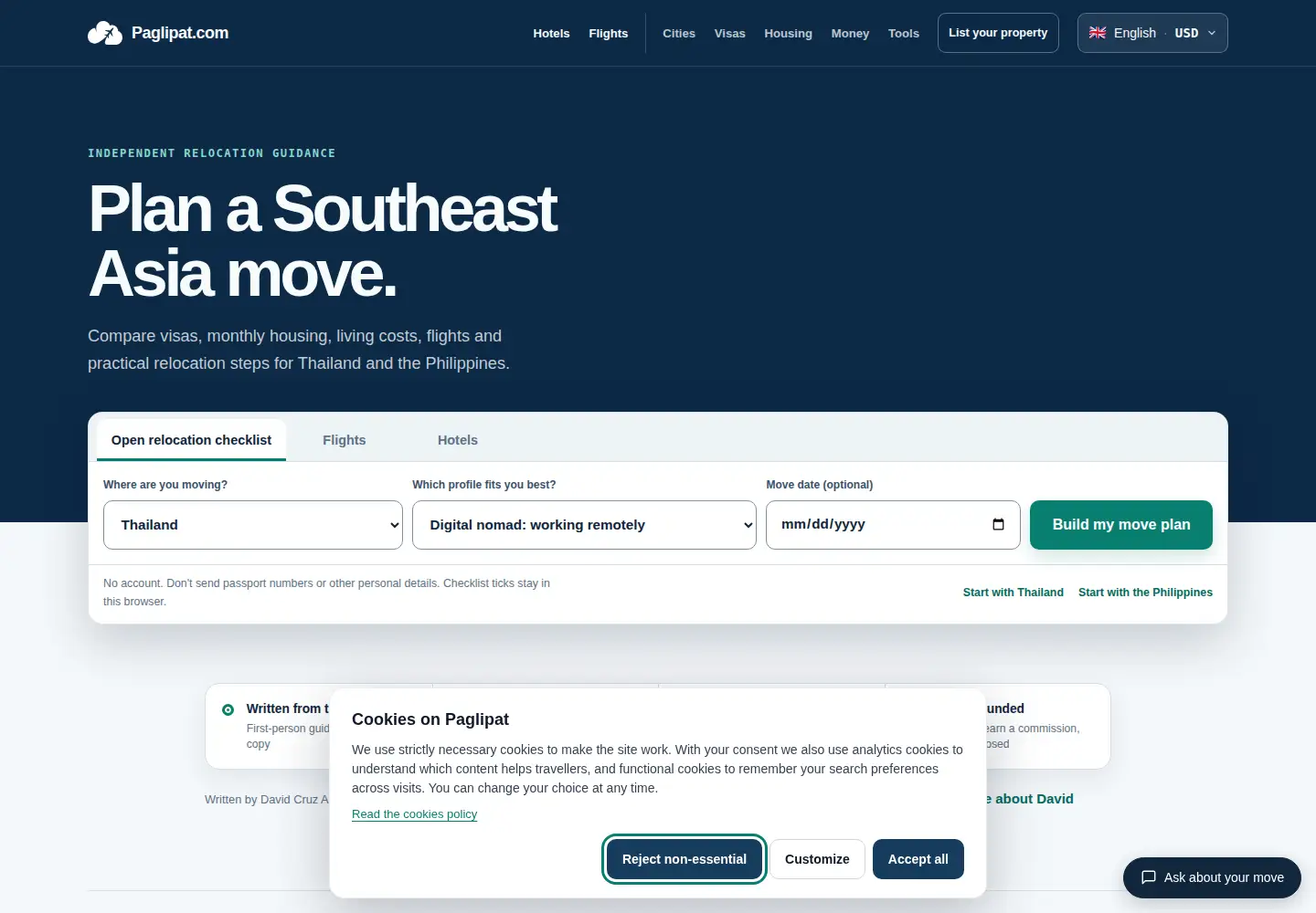 Screenshot of paglipat.com