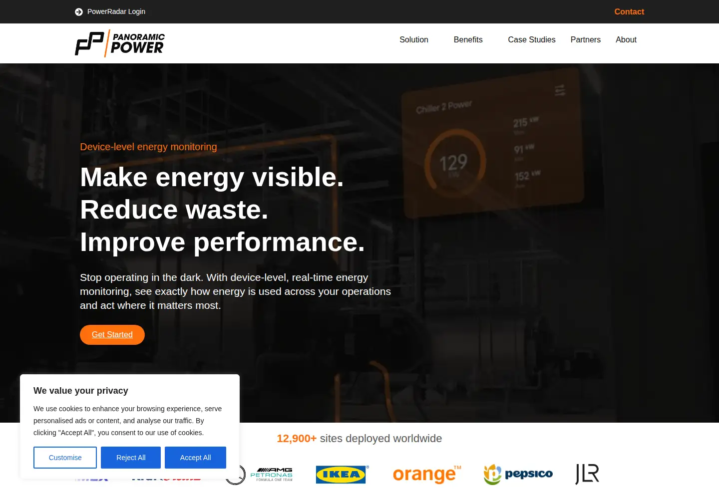 Screenshot of panoramicpower.com