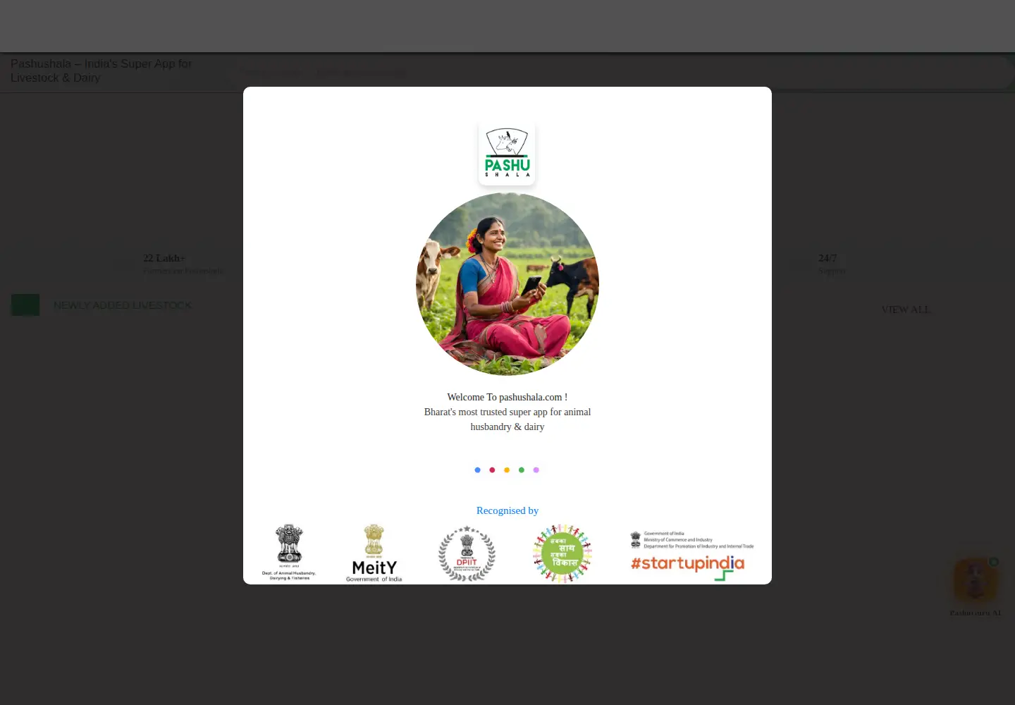 Screenshot of pashushala.com
