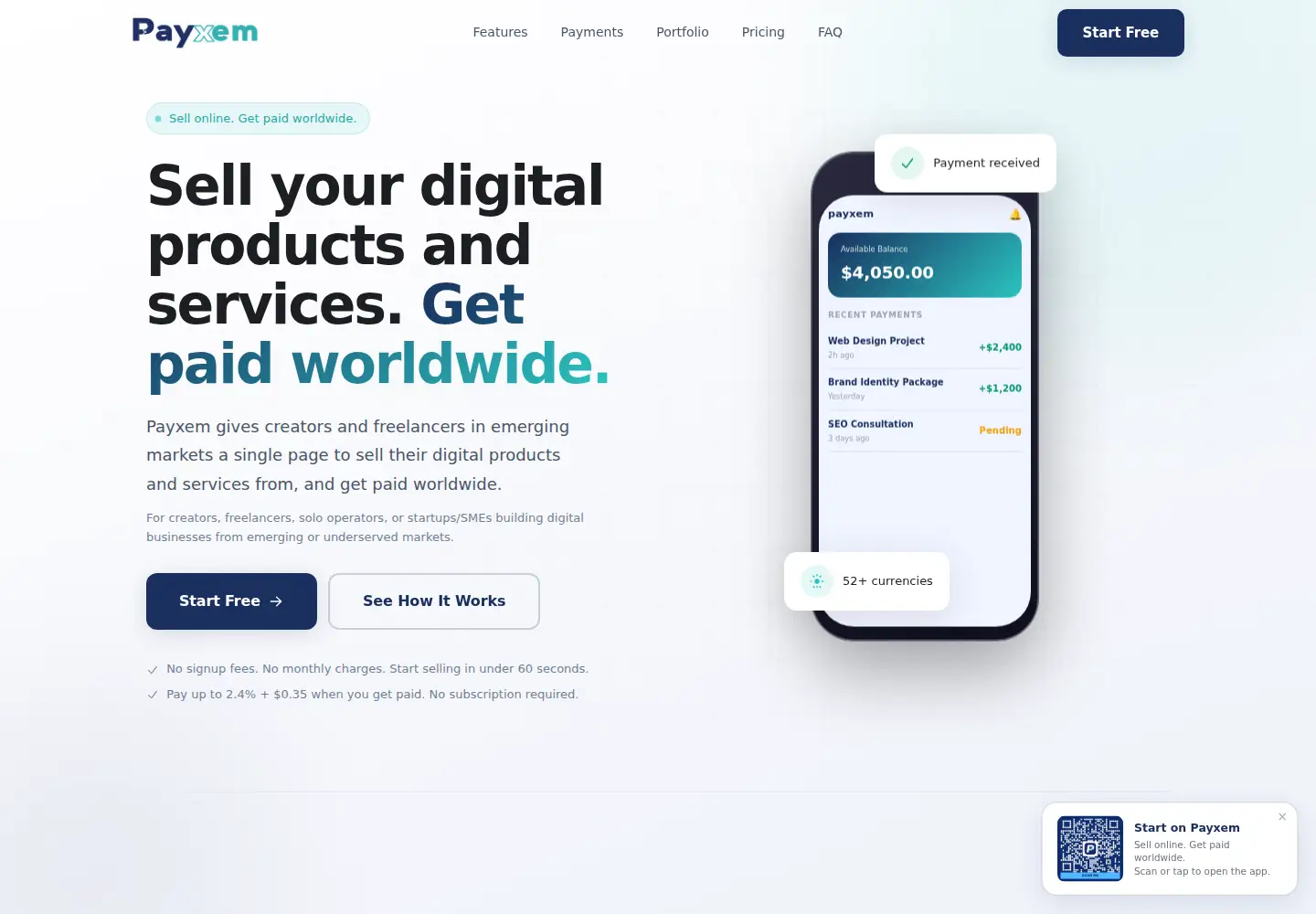 Screenshot of payxem.com