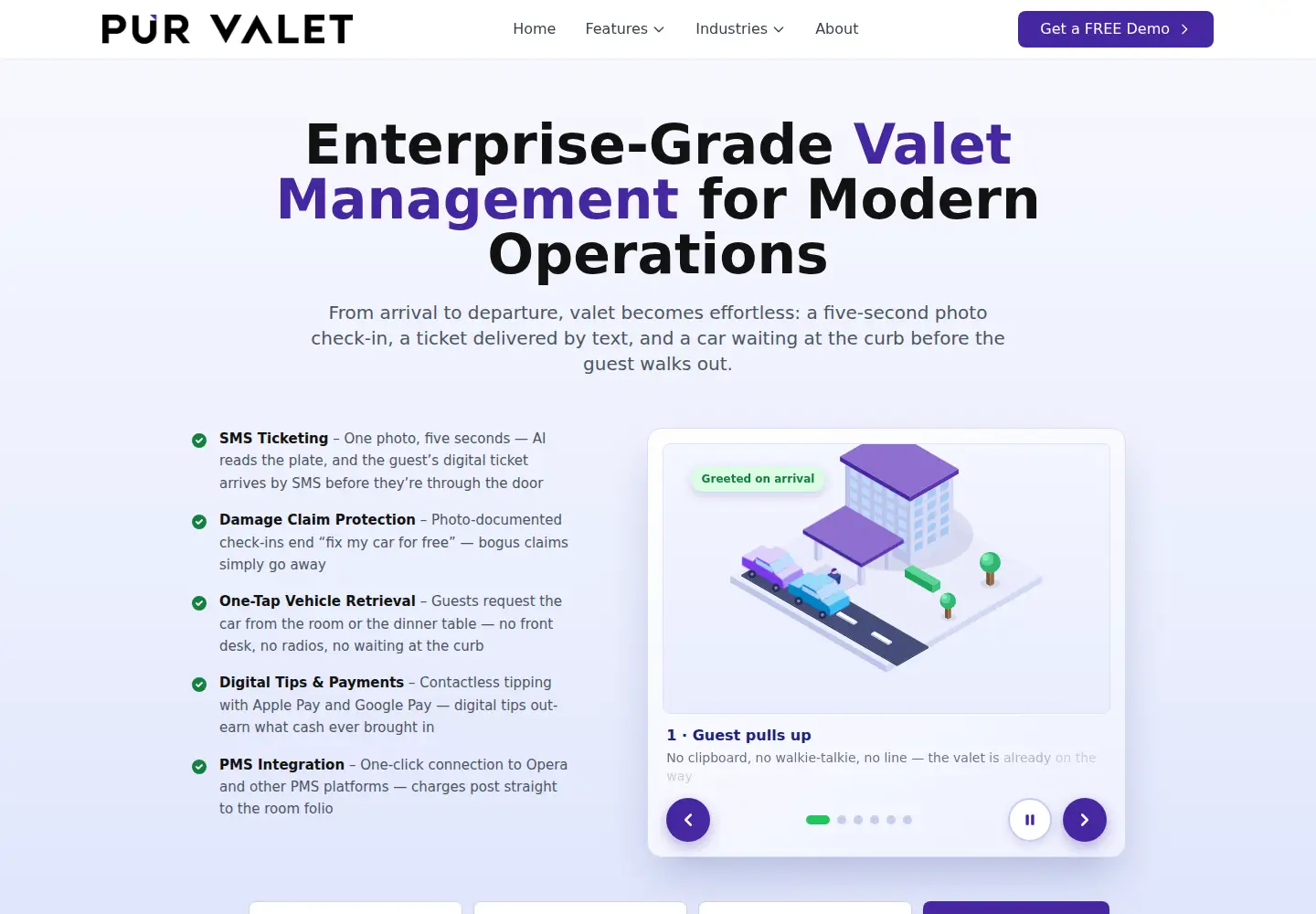 Screenshot of purvalet.com